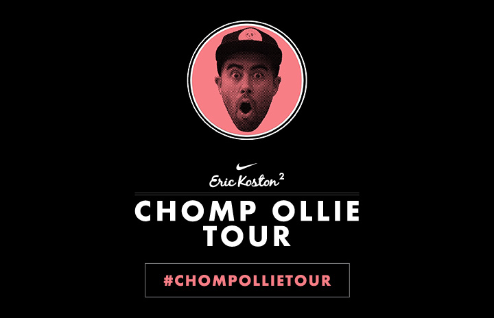 Nike Chomp Ollie Tour branding